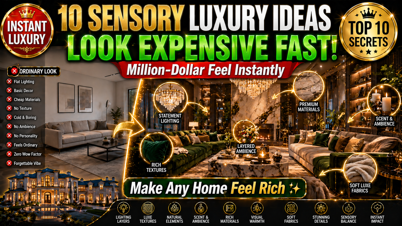 Sensory Luxury Interior Design: 10 Ideas That Make Homes Feel Expensive ...