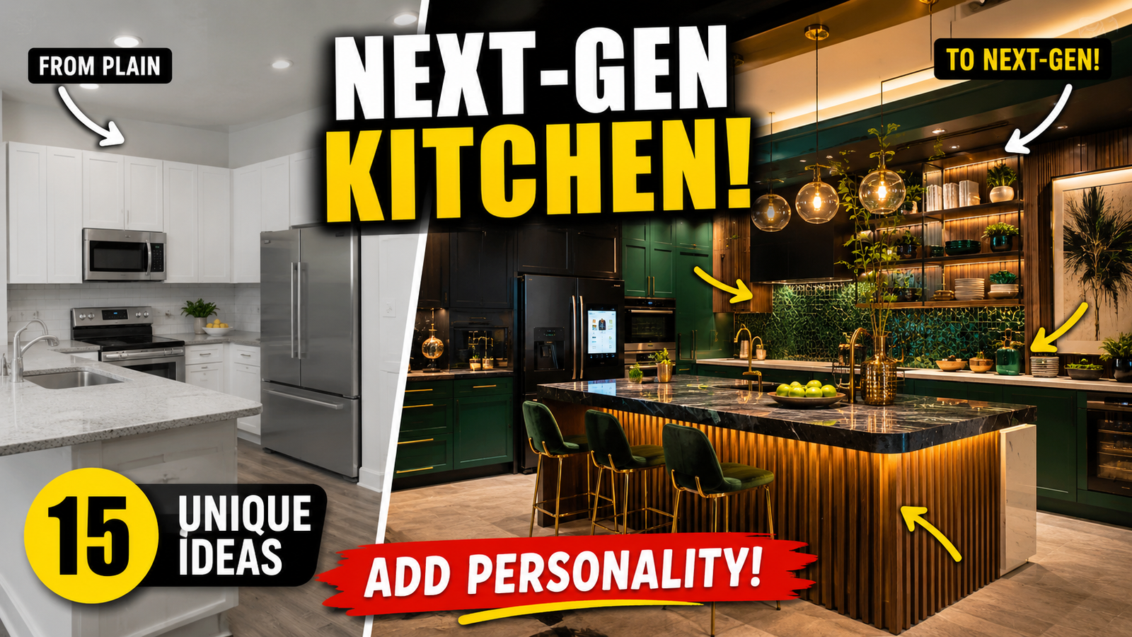 Next-Gen Kitchen Decor: 15 Unique Ways to Infuse Personality